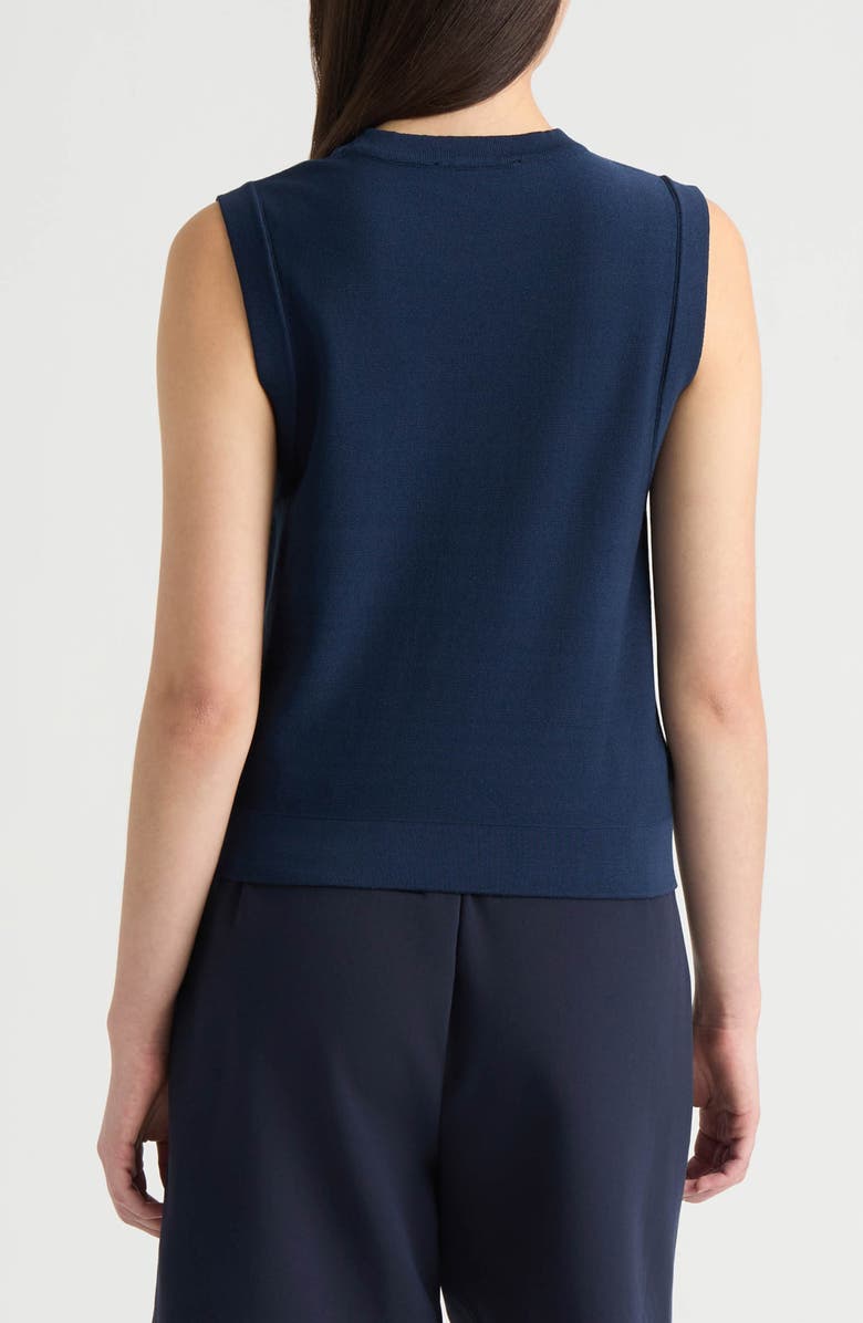 NVLT Floral Appliqué Sweater, Alternate, color, Navy