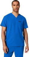 JAANUU Holmes Men's 1-Pocket Classic V-Neck Scrub Top