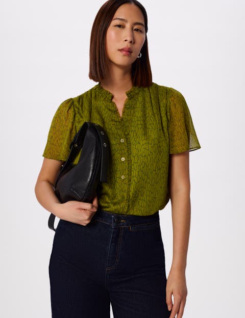 Dragonfly Short Sleeve Blouse