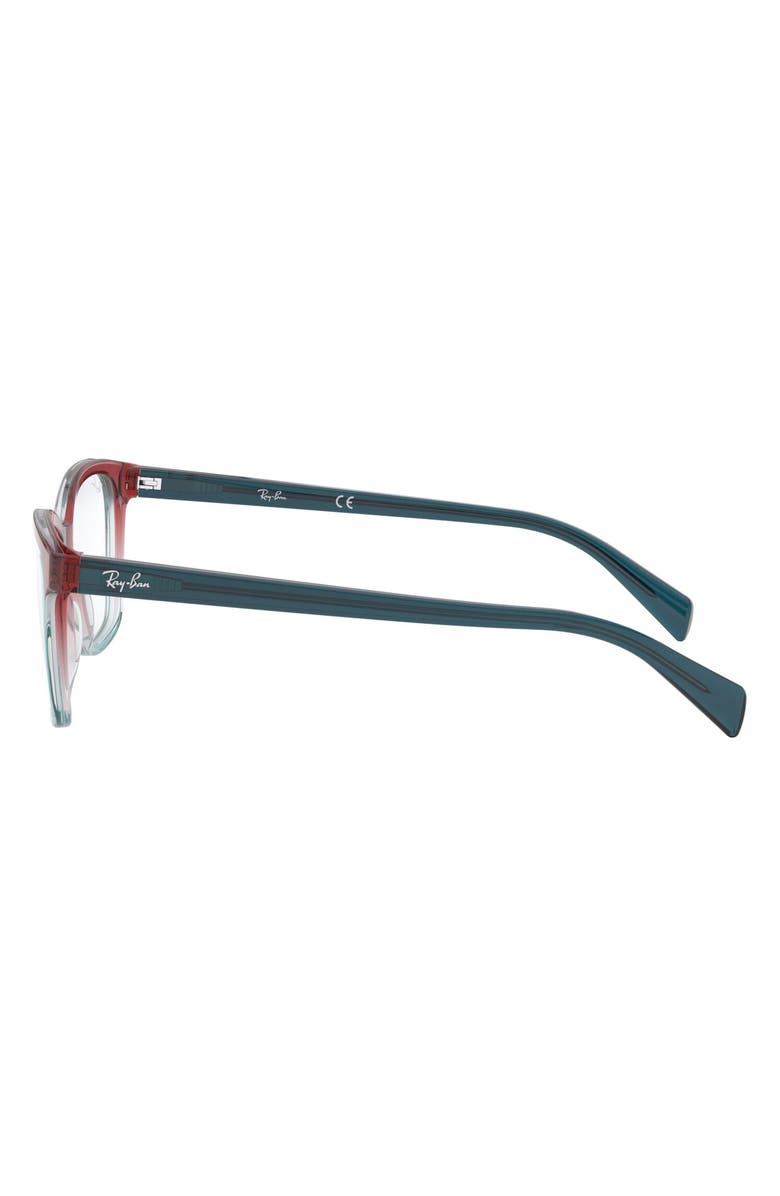 Ray-Ban 54mm Square Optical Glasses, Alternate, color, Red Blue