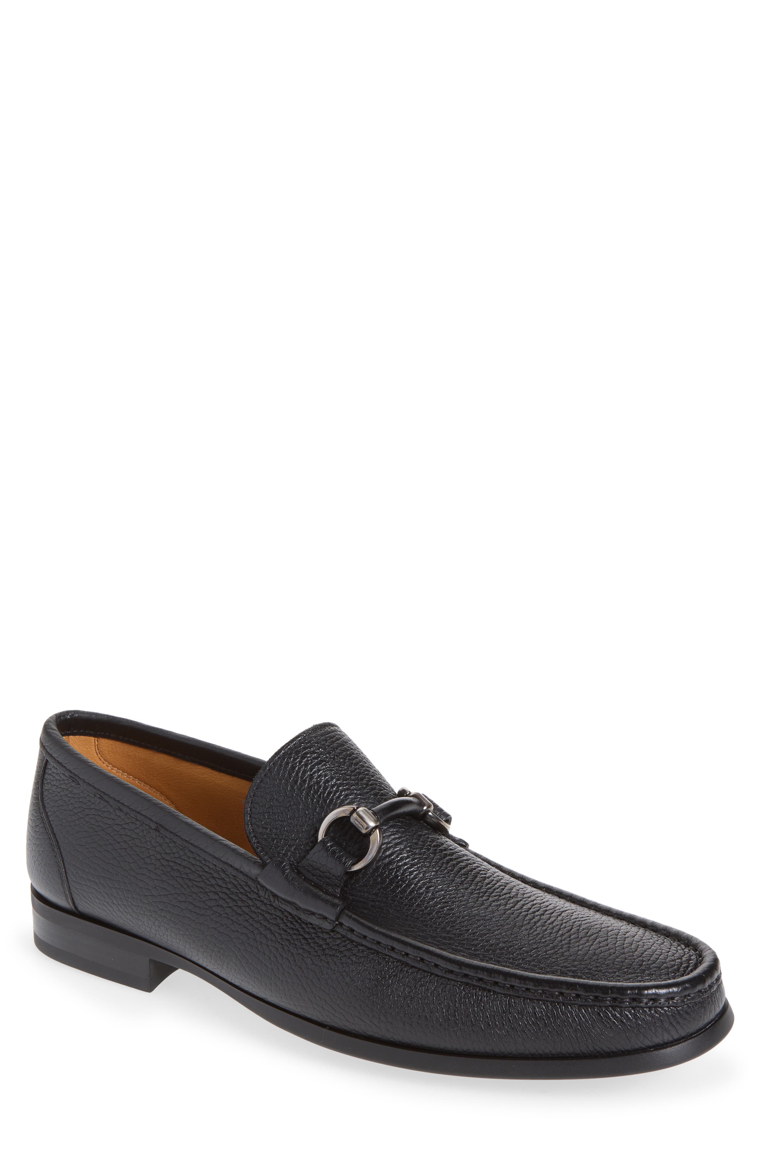 Geneva Bit Loafer, Main, color, BLACK TEXTURE