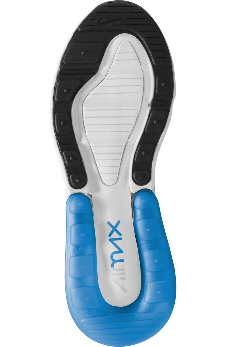 Nike Air Max 270 Sneaker, Alternate, color, White/ University Blue-Black