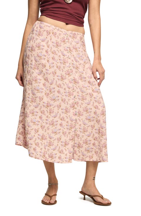 Simone Floral Midi Skirt