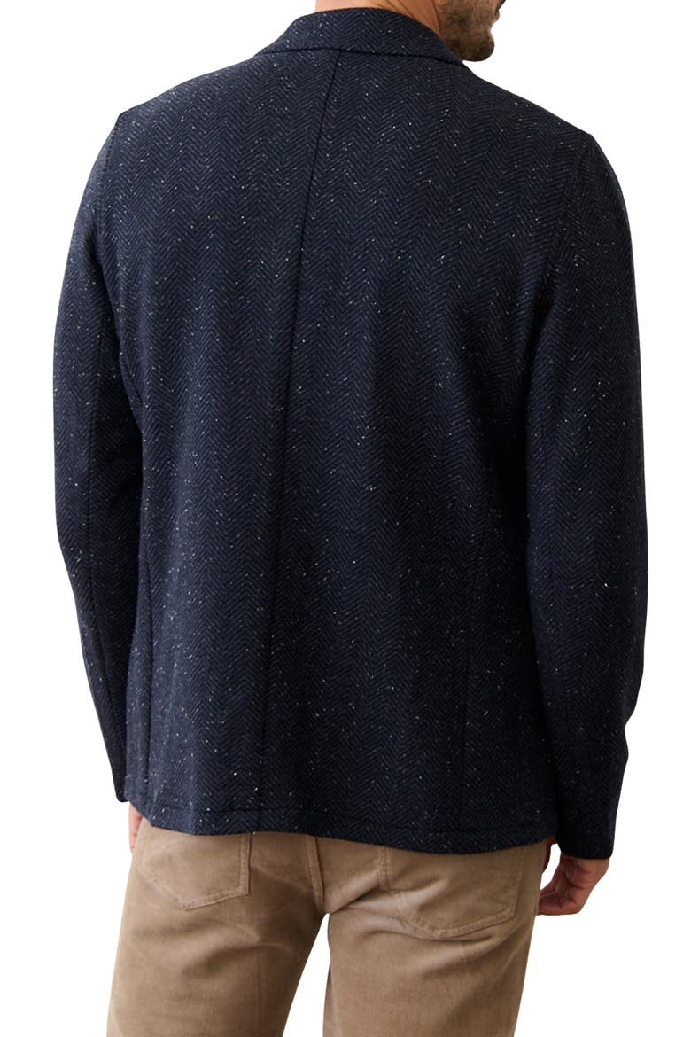 Pacifica Neppy Navy Stretch Herringbone Blazer, Alternate, color, DARK HERRINGBONE