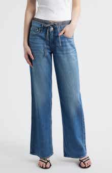 Featherweight Saige Boxer Relaxed Straight Leg Jeans