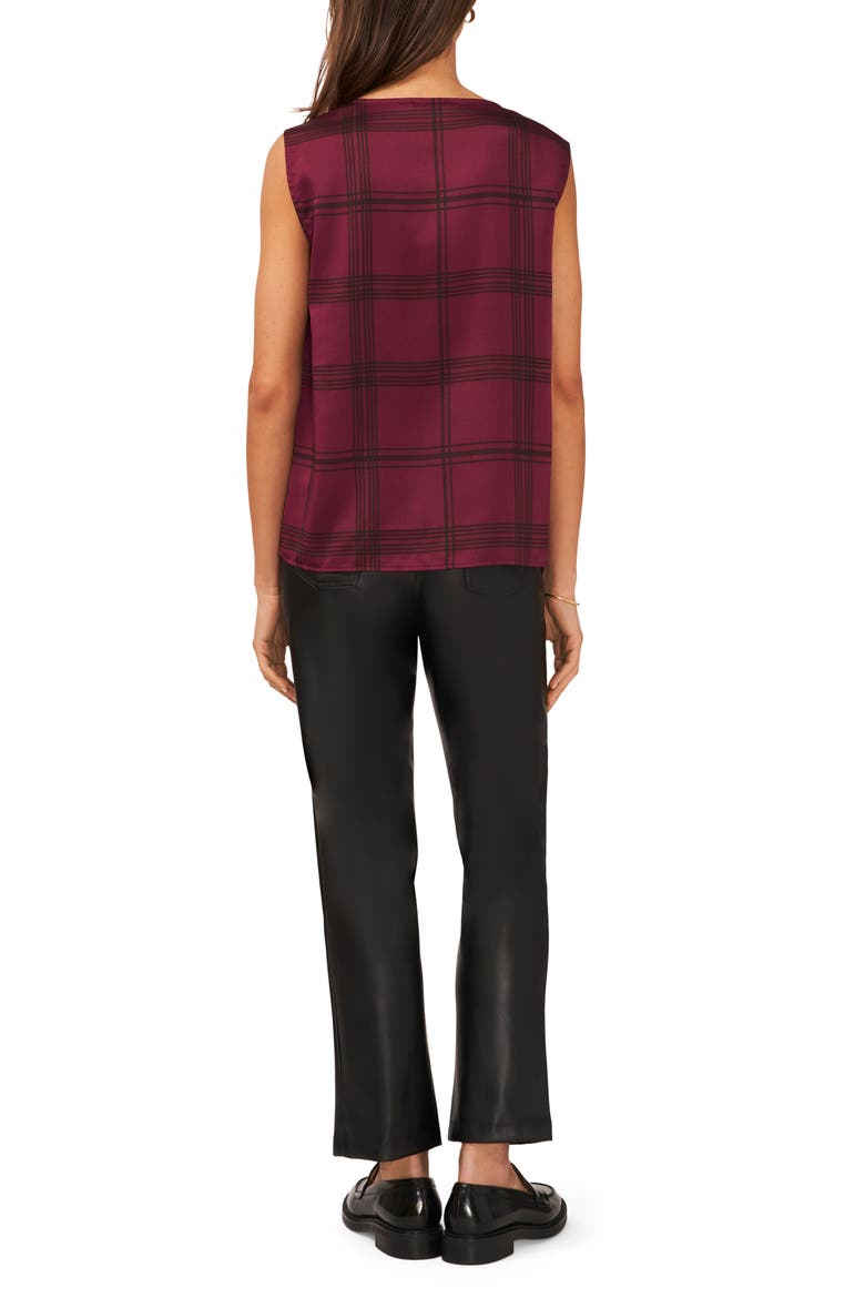 Cowl Neck Sleeveless Top, Alternate, color, GRAPE WINE
