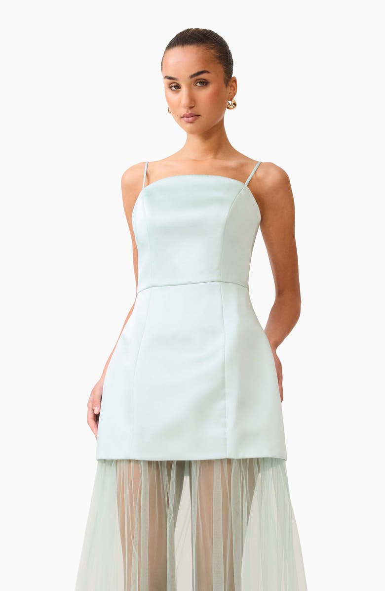 Elliatt Marcella Strapless Gown, Alternate, color, Sea Green