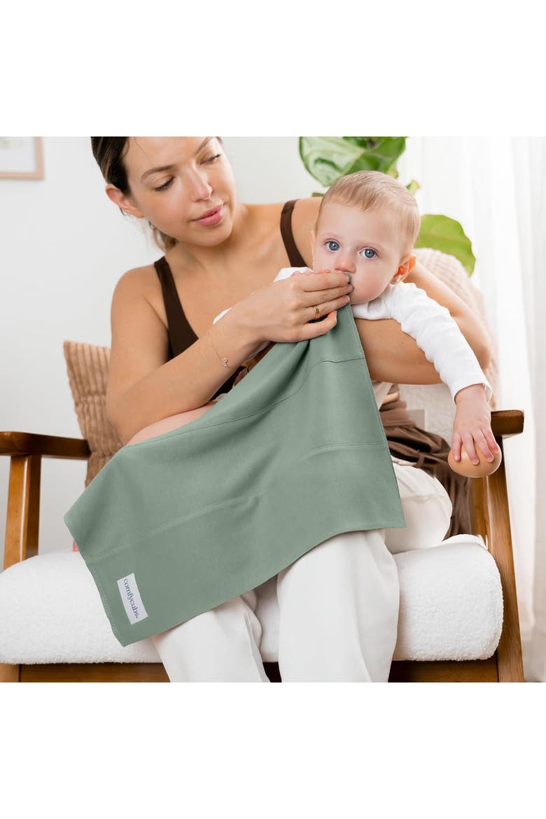 Cotton Burp Cloths - Pack of 6, Alternate, color, Fern