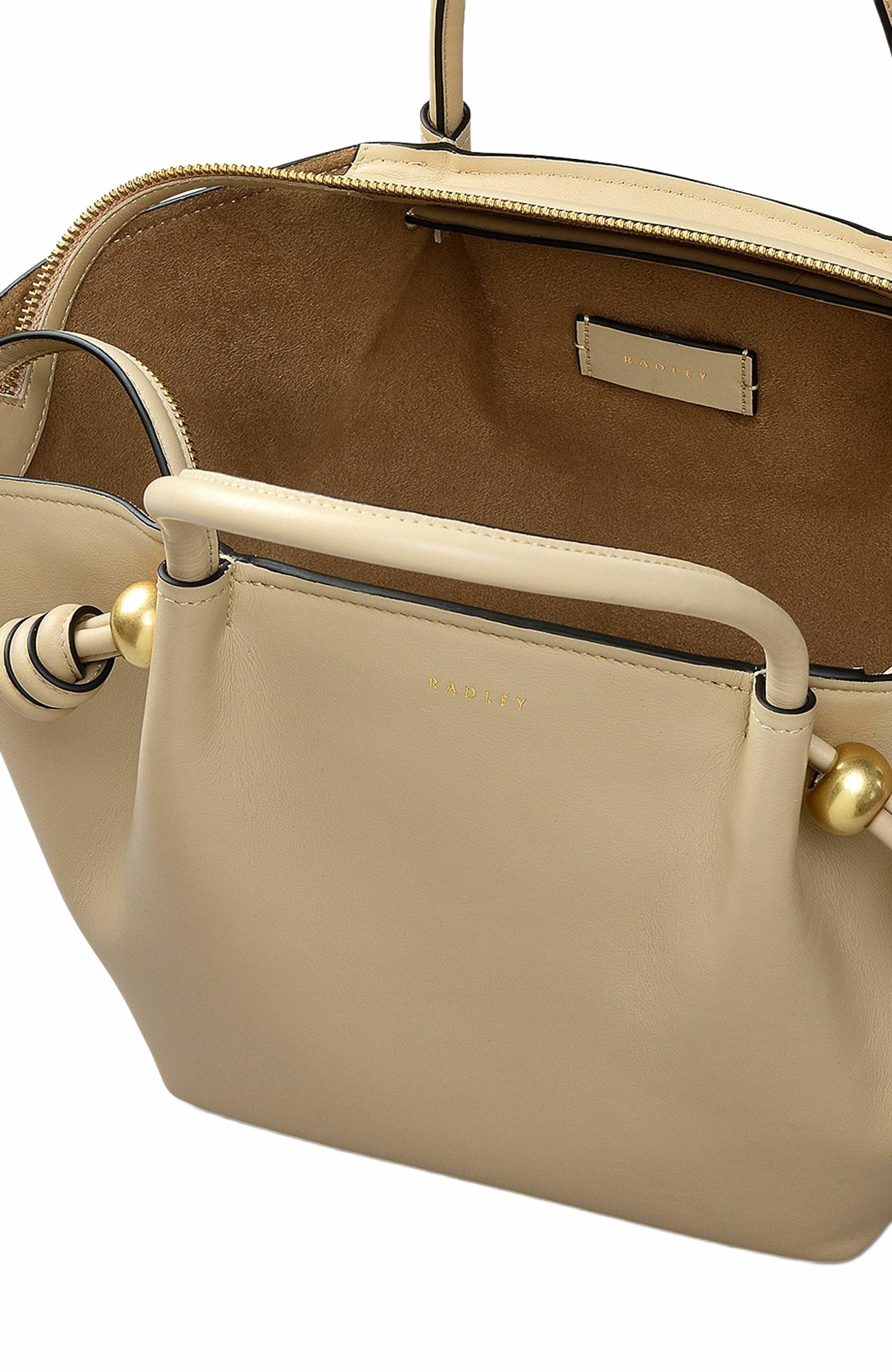 Radley The Romilly Medium Ziptop Satchel Bag, Alternate, color, Stone