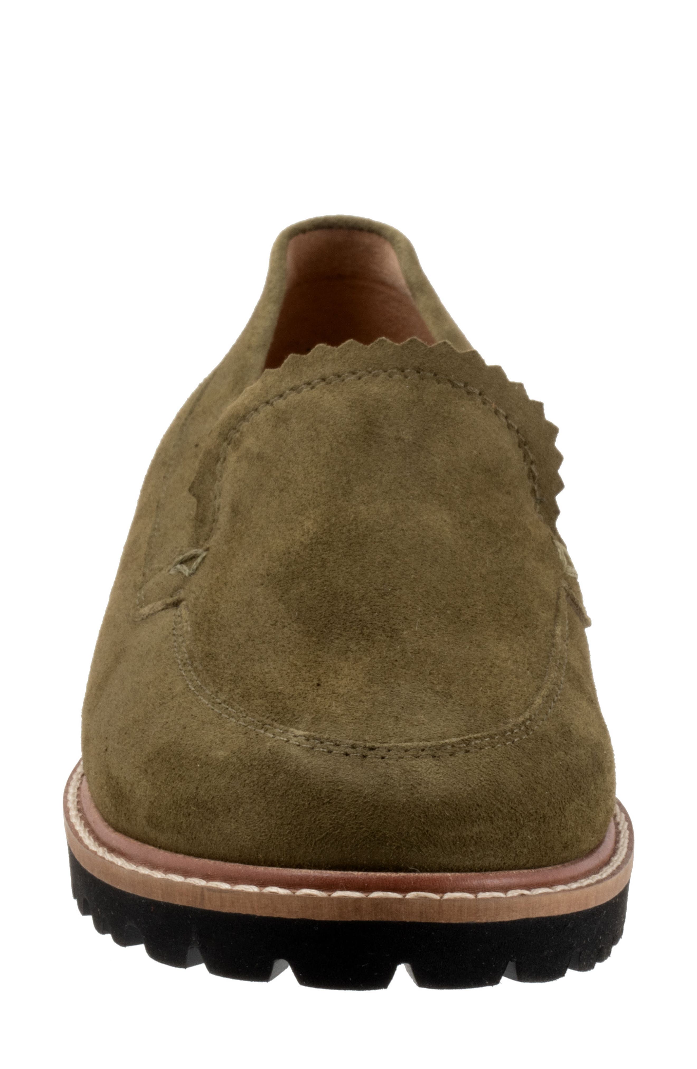 Fayth Loafer, Alternate, color, OLIVE SUEDE