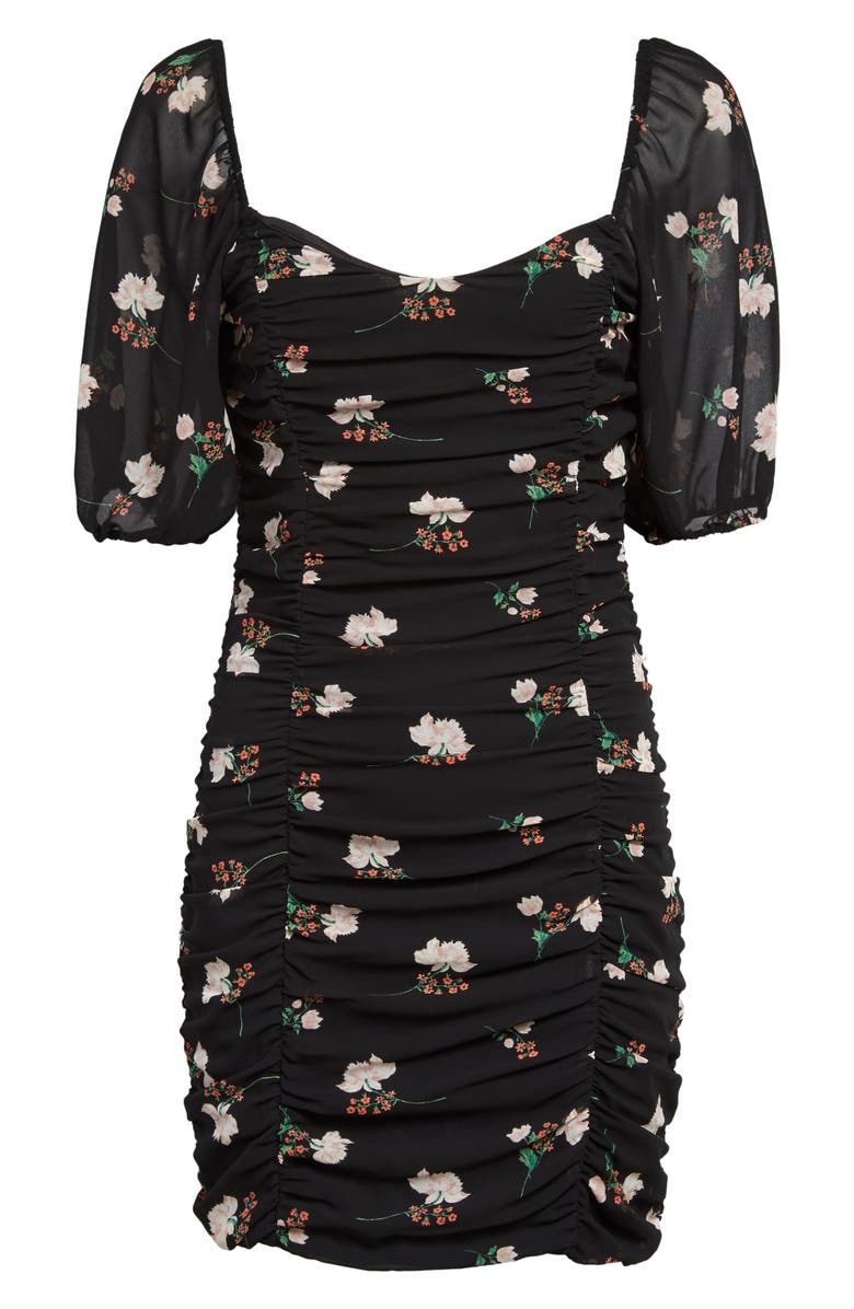 All in Favor Sasha Ruched Minidress, Alternate, color, 