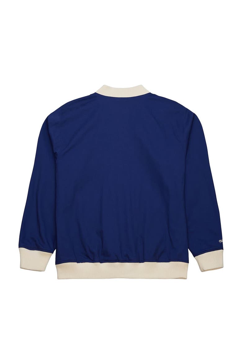Men's Mitchell & Ness Blue New York Rangers Vintage Coaches Cotton Twill Full-Zip Jacket, Alternate, color, Blue