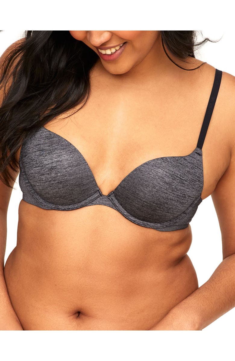Adore Me Analize Push Up Plunge Bra, Main, color, Black
