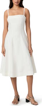 PAIGE Pippa Sleeveless Denim Midi Dress