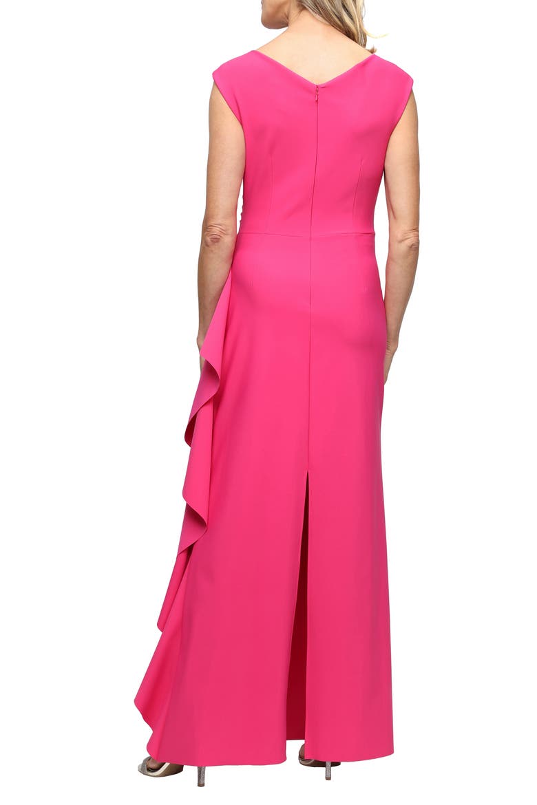 Contour Collection Sleeveless Smoothfit Gown, Alternate, color, GERANIUM