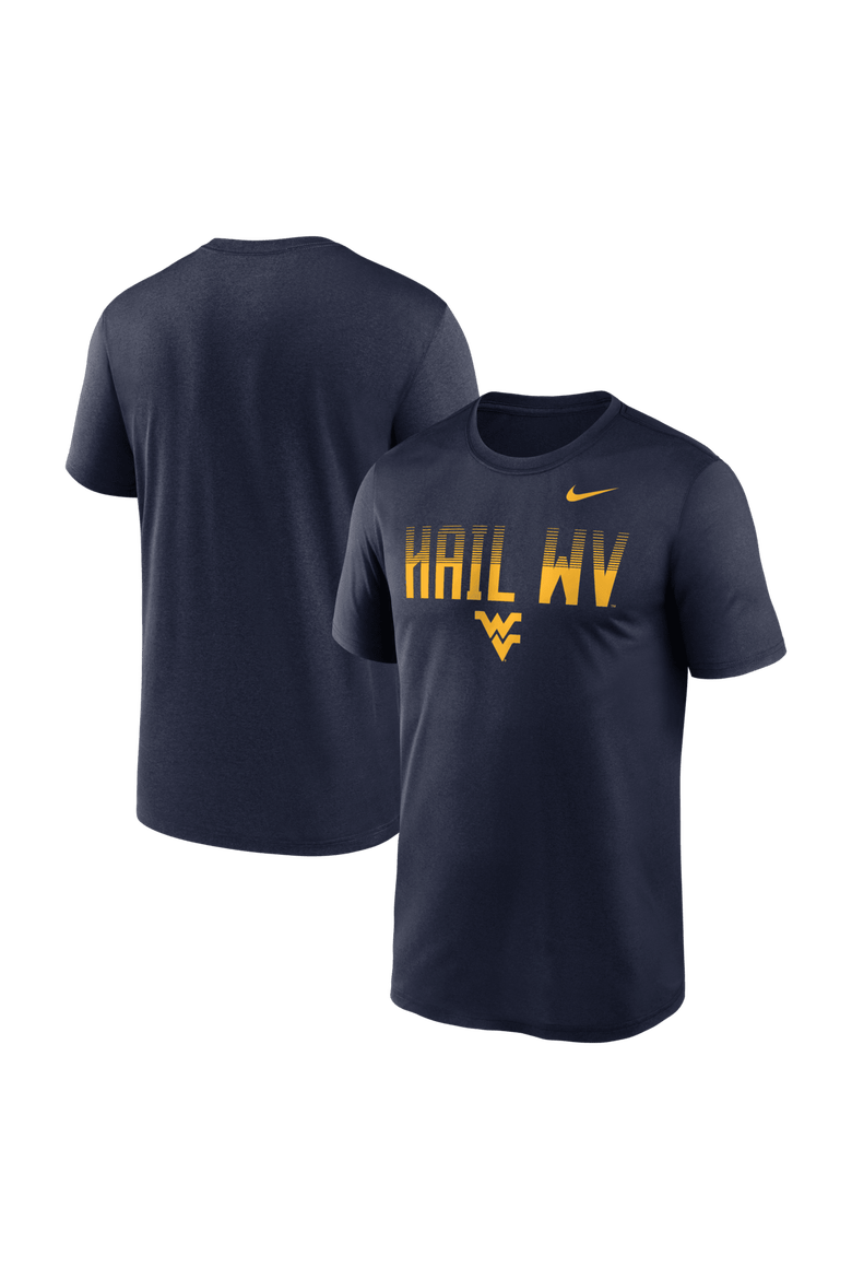 Men's Nike Navy West Virginia Mountaineers Primetime Legend Kinetic Mantra Dri-FIT T-Shirt, Main, color, Navy