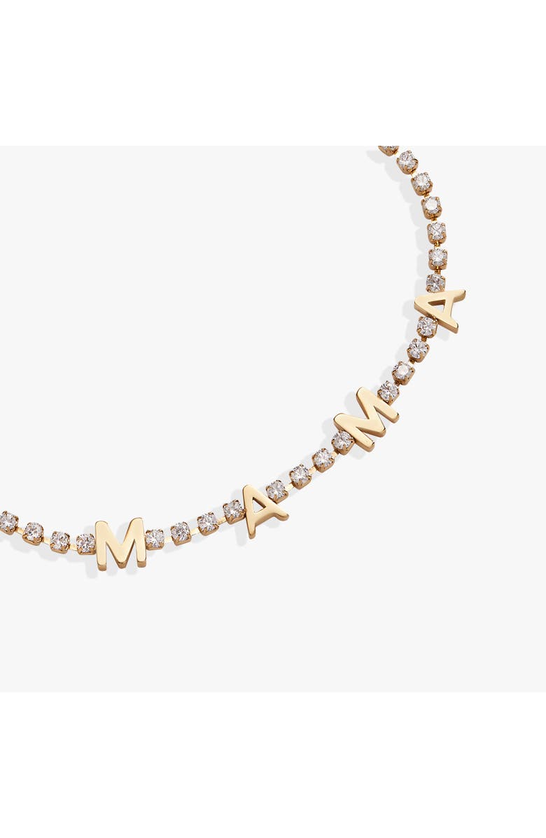 Alex and Ani Mama Tennis Bracelet, Alternate, color, Gold