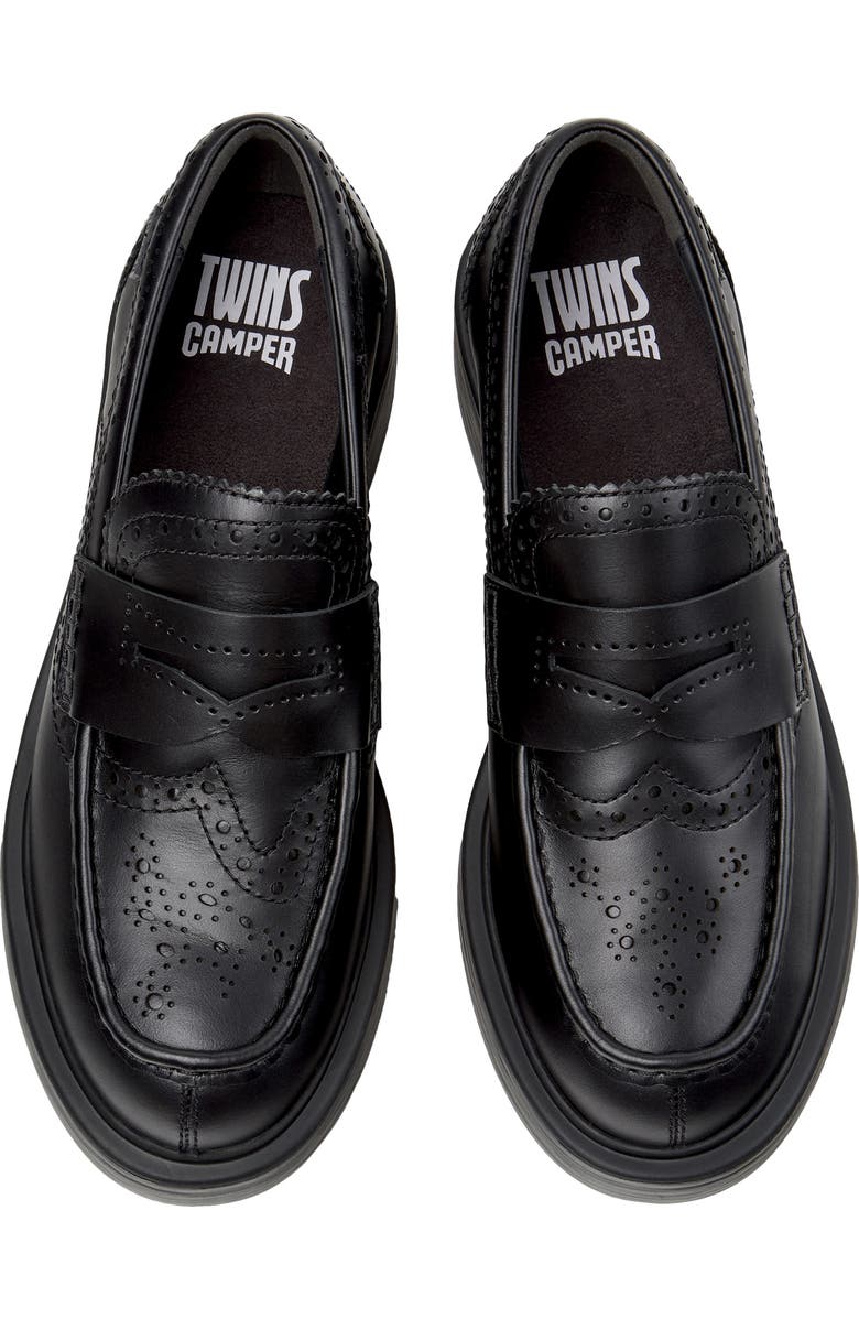 Camper Dean Twins Loafer, Main, color, Black