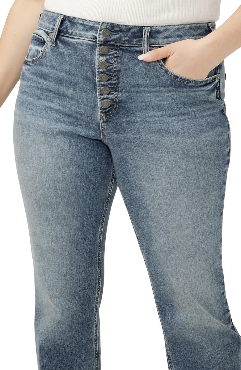 Silver Jeans Co. Avery High Waist Slim Bootcut Jeans, Alternate, color, Kirby