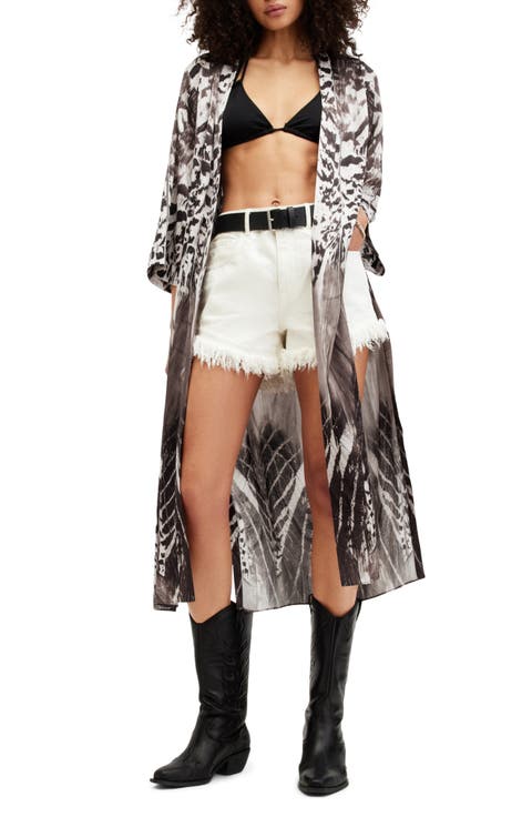 Carine Sierra Abstract Print Duster