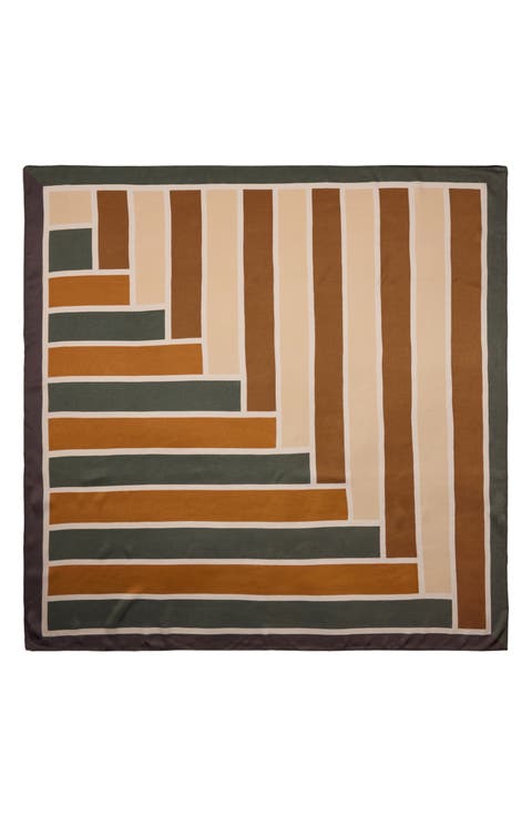 Geometric Print Scarf