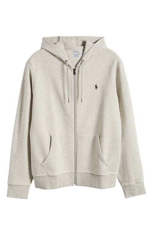 Polo Ralph Lauren Polo Pony Embroidered Zipper Hooded Casual Jacket In Light Sport Heather