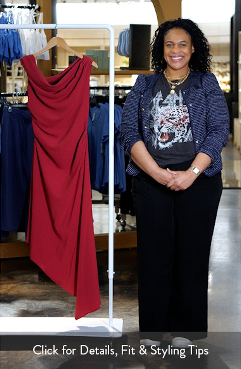 Asymmetric One-Shoulder Cocktail Dress, sales video thumbnail