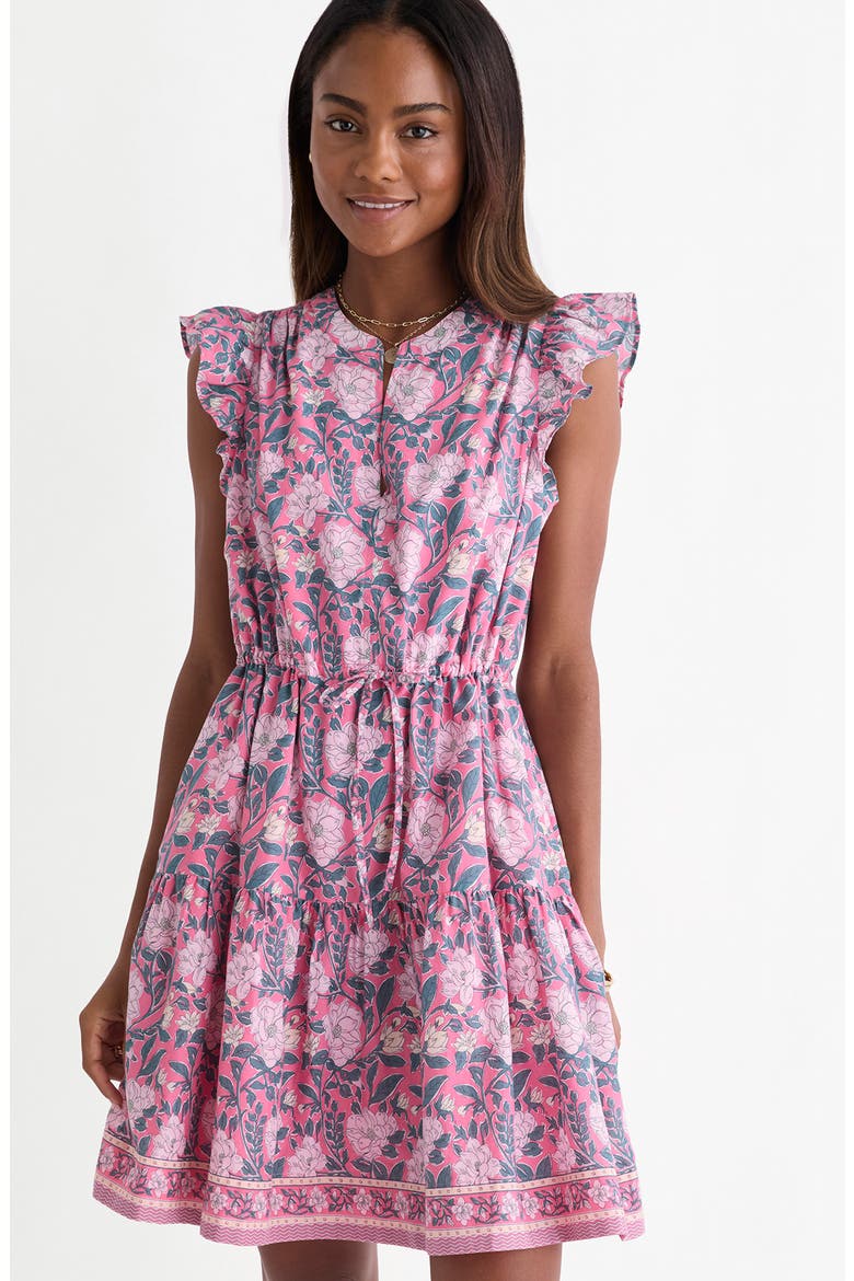 Abigail Cotton Minidress, Alternate, color, CUTTY PINK MAGNOLIA