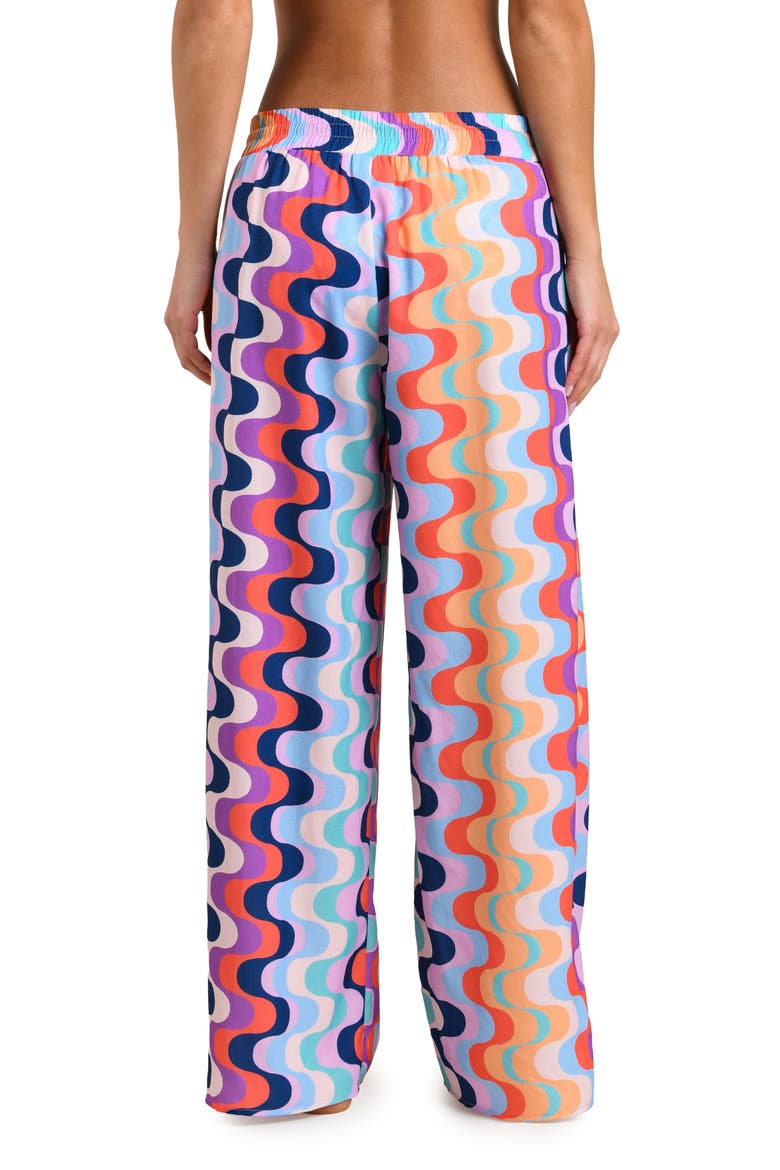 Untamed Tropics Wide Leg Cover-Up Pants, Alternate, color, MULTI