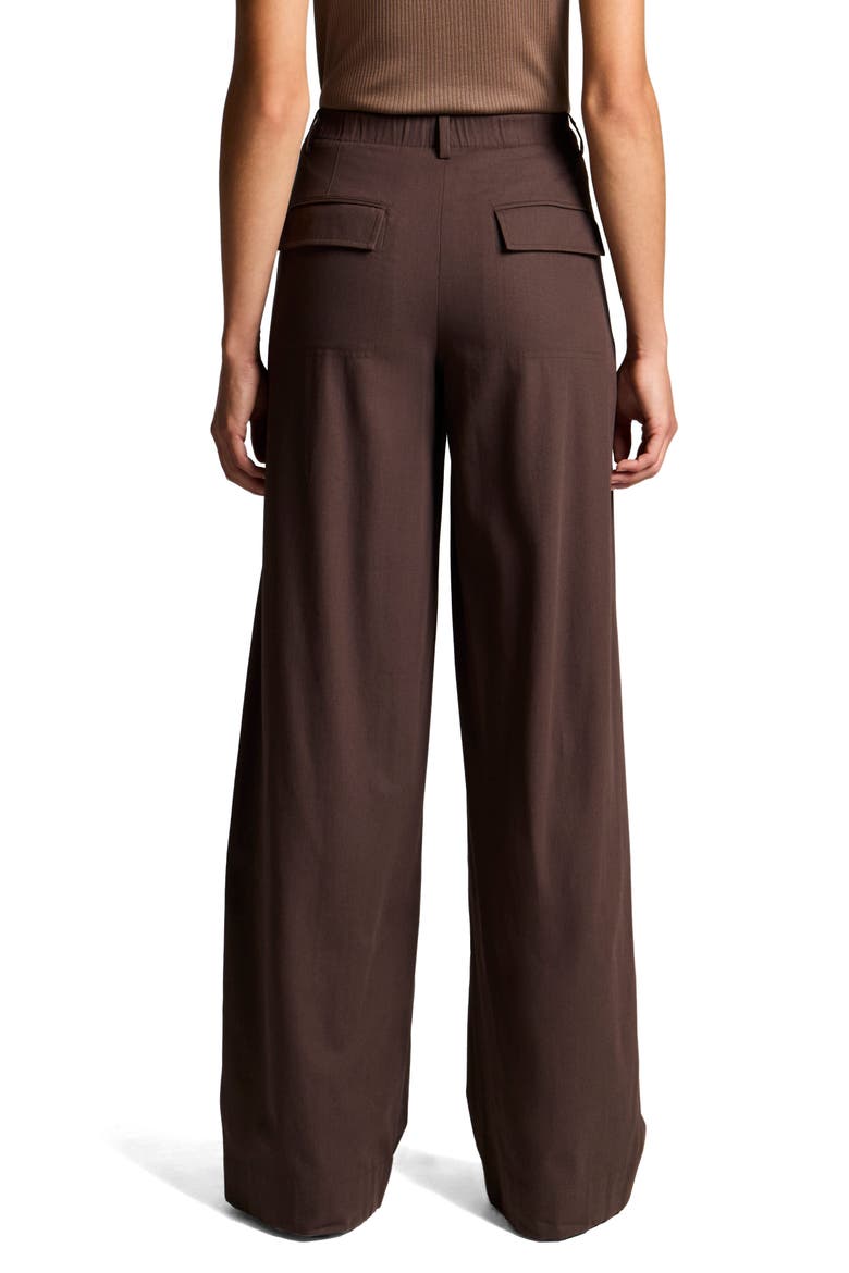 Mid Rise Wide Leg Panel Pants, Alternate, color, IRON
