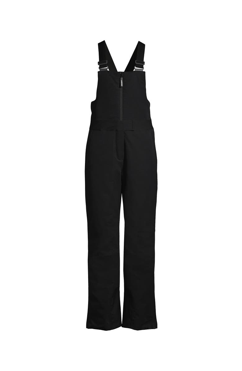 Lands' End Expedition Waterproof Insulated Snow Bibs, Alternate, color, Black