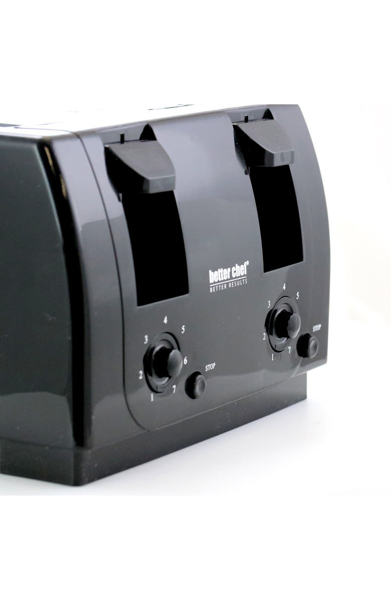 Better Chef 4 Slice Wide Slot Dual Control Toaster, Alternate, color, 