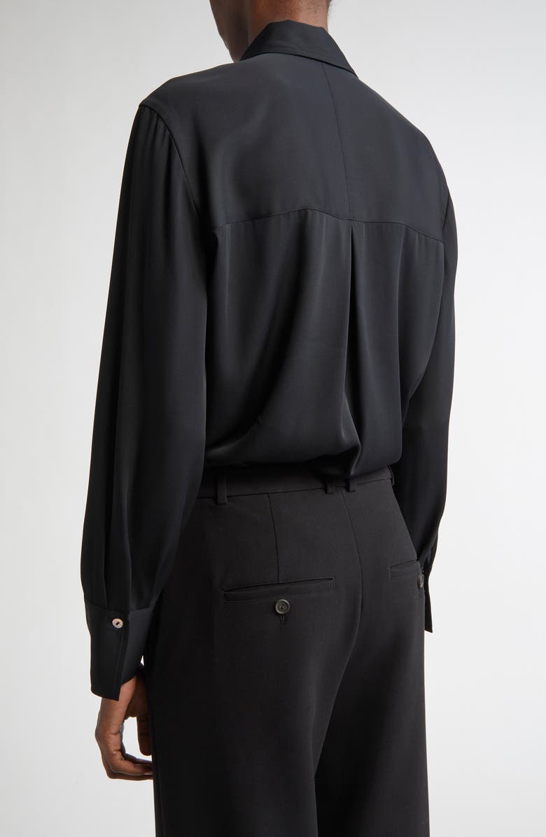 Vince Slim Fit Long Sleeve Button-Up Shirt, Alternate, color, Black