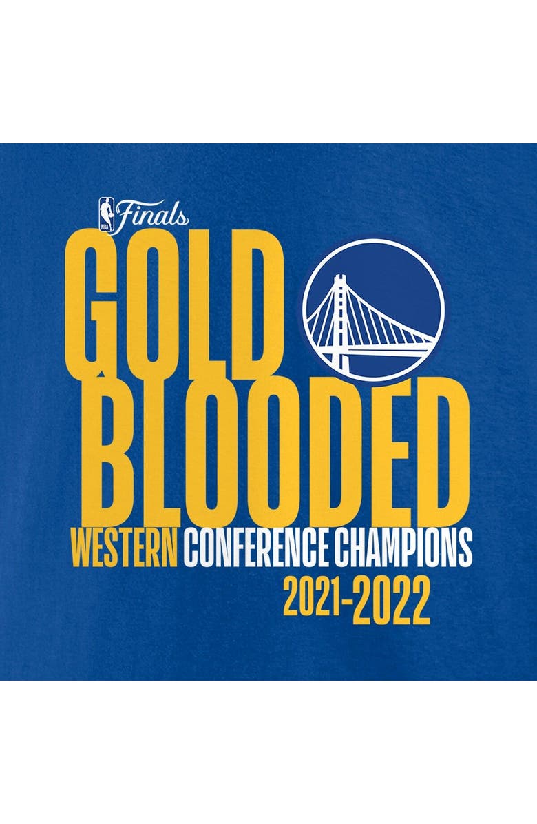 FANATICS Men's Fanatics Branded Royal Golden State Warriors 2022 Western Conference Champions Hometown T-Shirt, Alternate, color, 