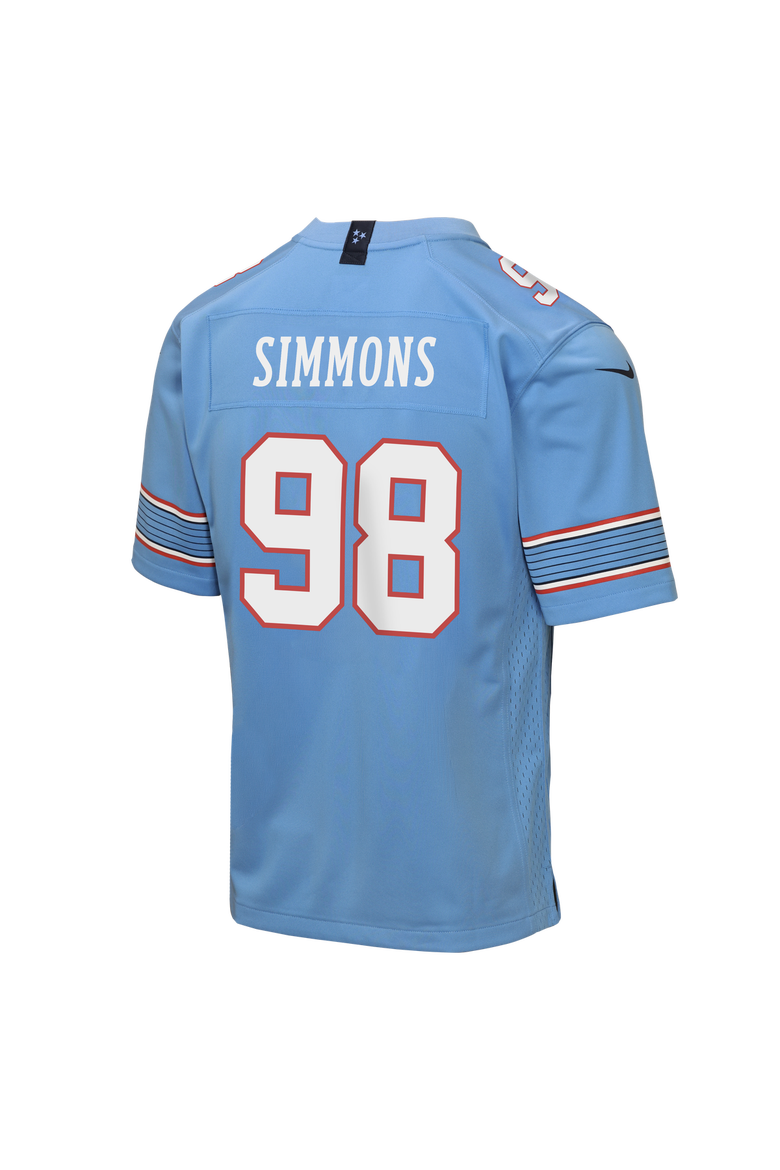 Youth Nike Jeffery Simmons Light Blue Tennessee Titans Game Jersey, Alternate, color, Light Blue