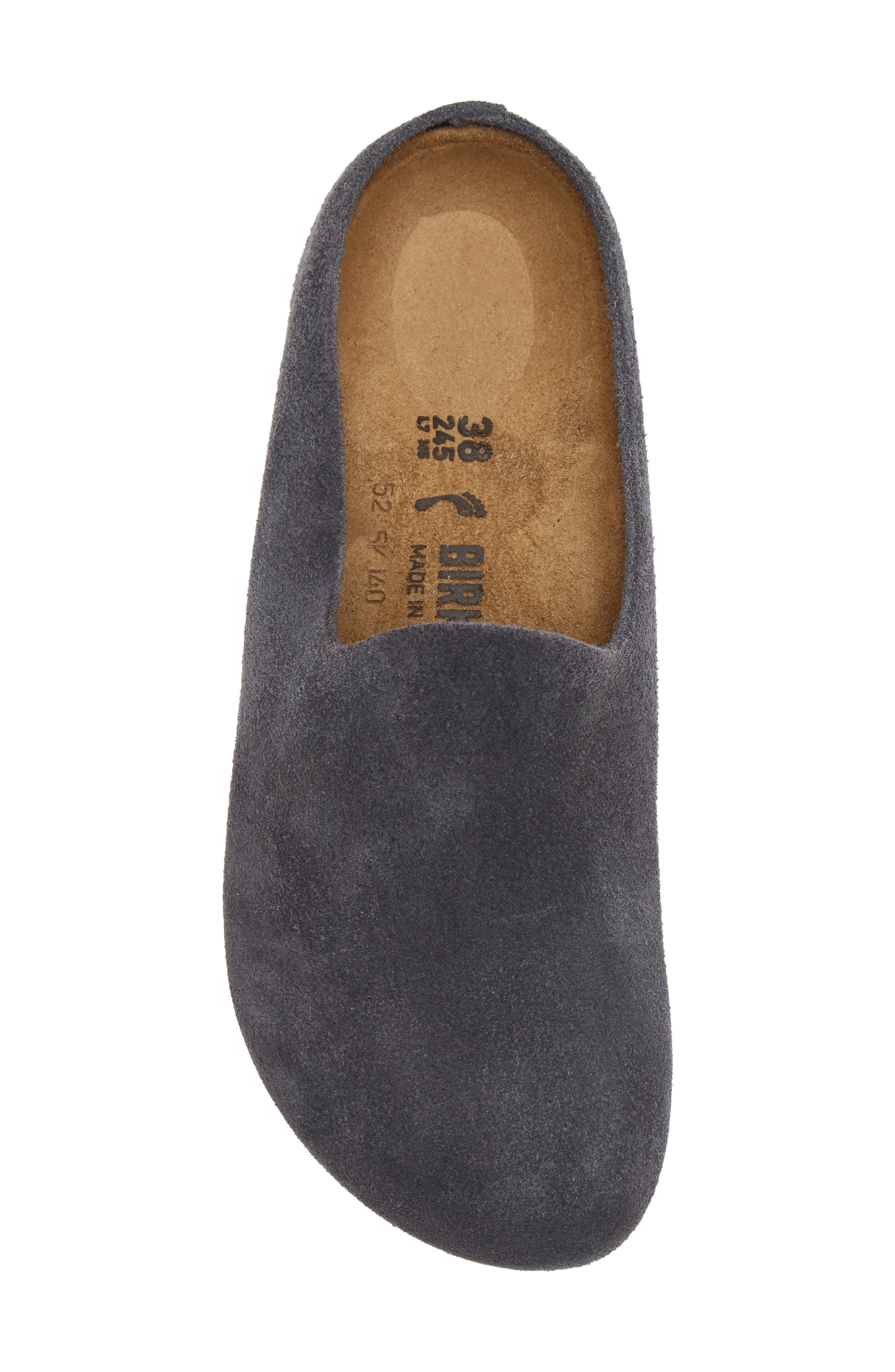 Amsterdam Wrapped Leather Mule, Alternate, color, CHARCOAL