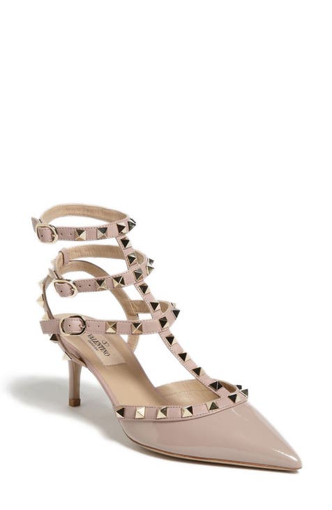 Nude rockstud heels on sale