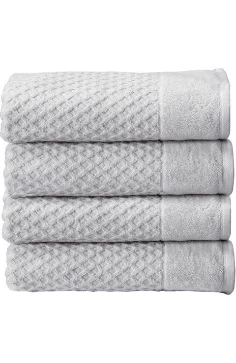 Diamond Textured 4-Pack Bath Towel Set