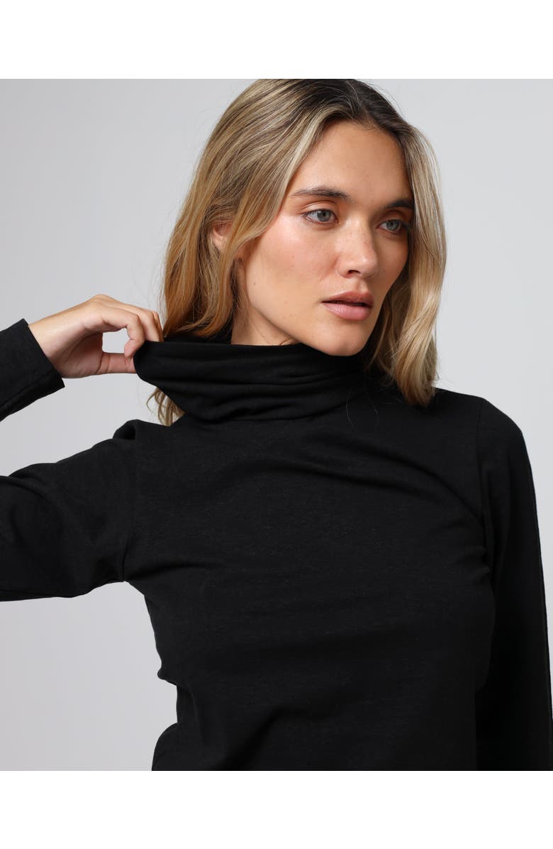 JUANA Hemp Essentials Mockneck, Alternate, color, Black