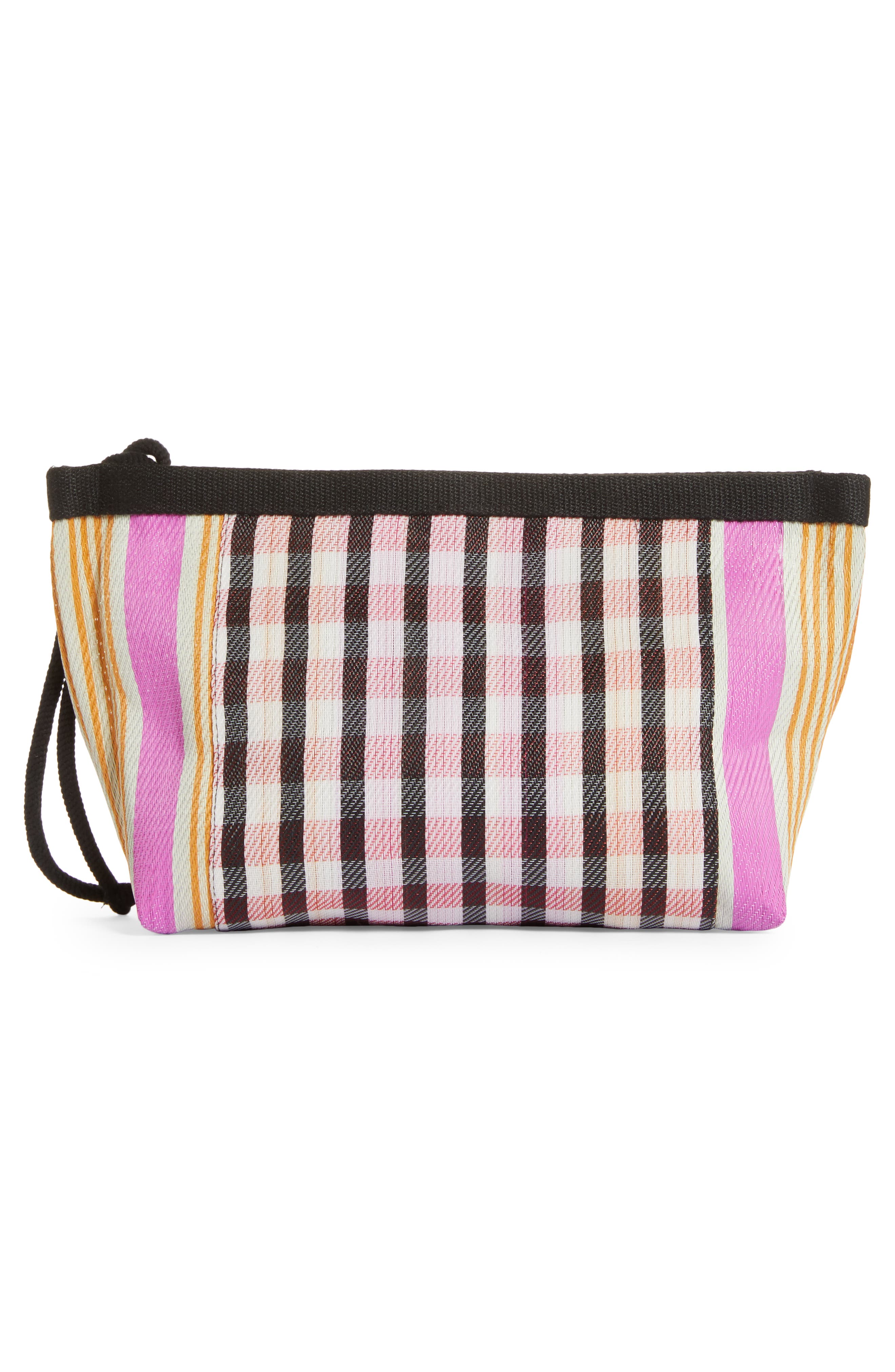 Isabel Marant Powden Logo Clutch, Alternate, color, 