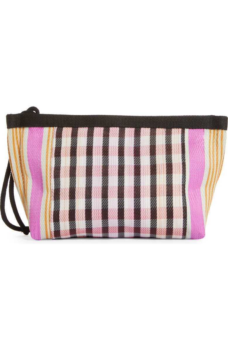 Isabel Marant Powden Logo Clutch, Alternate, color,