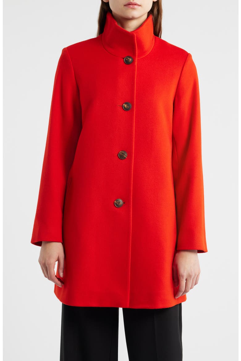 Fleurette Grace Stand Collar Wool Coat (Nordstrom Exclusive