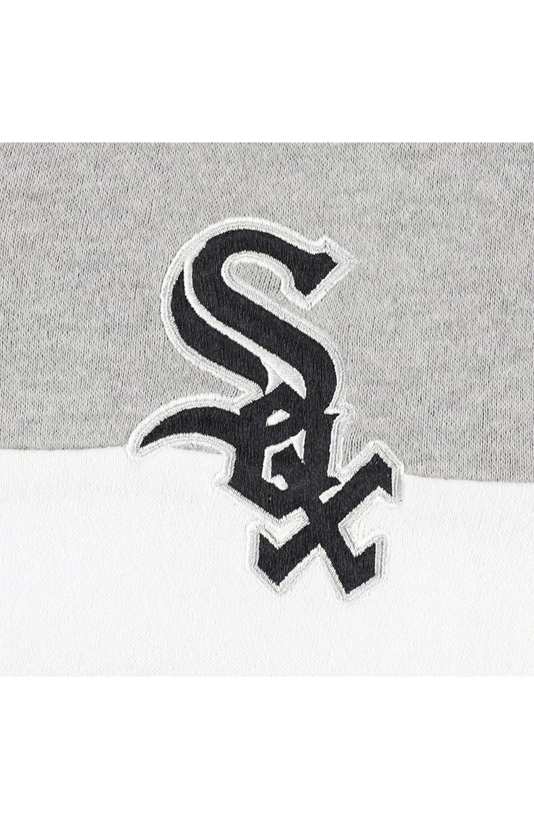 New Era Women's New Era Heather Black Chicago White Sox Colorblock Full-Zip Hoodie Jacket, Alternate, color, Heather Black