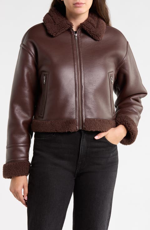 Faux Leather Moto Jacket