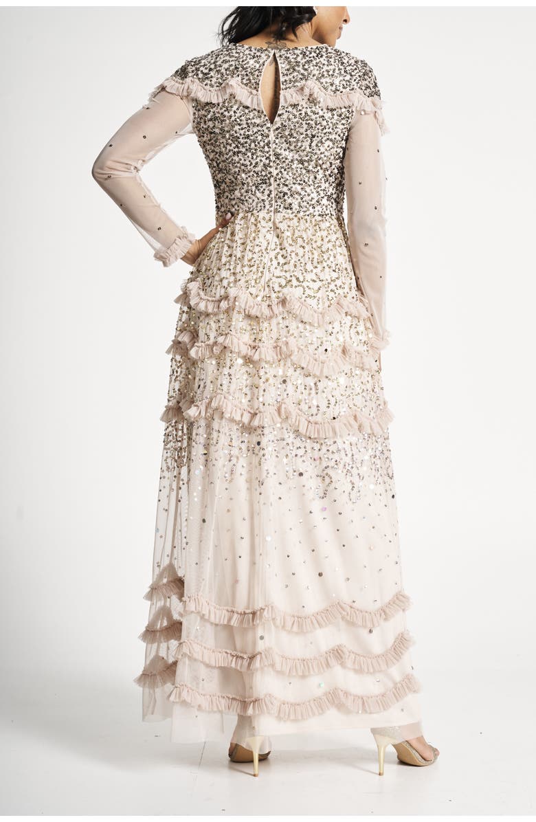 Frock and Frill Sequin Embellished Maxi Gown, Alternate, color, 