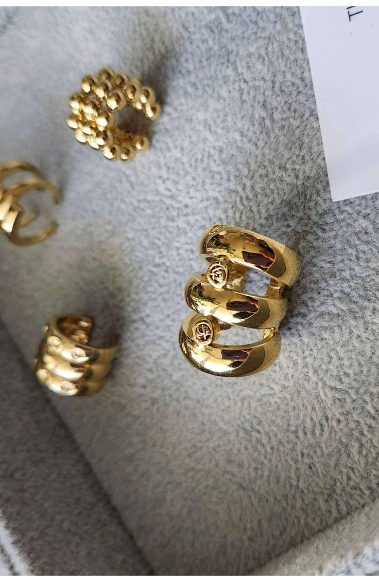 Daniela Millan Jewelry Rainbow Ear Cuff, Alternate, color, Gold