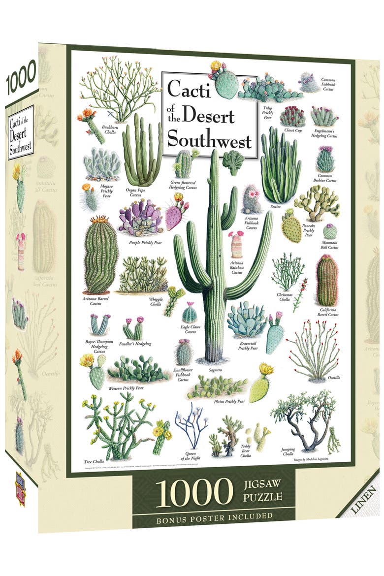 Cacti of the Southwest 1000 Piece Puzzle, Main, color, Multicolor