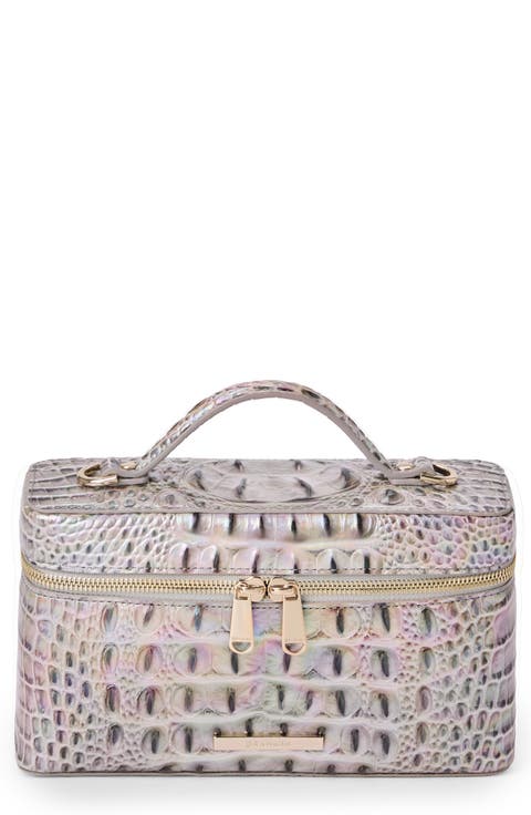 Charlene Croc Embossed Leather Crossbody Bag
