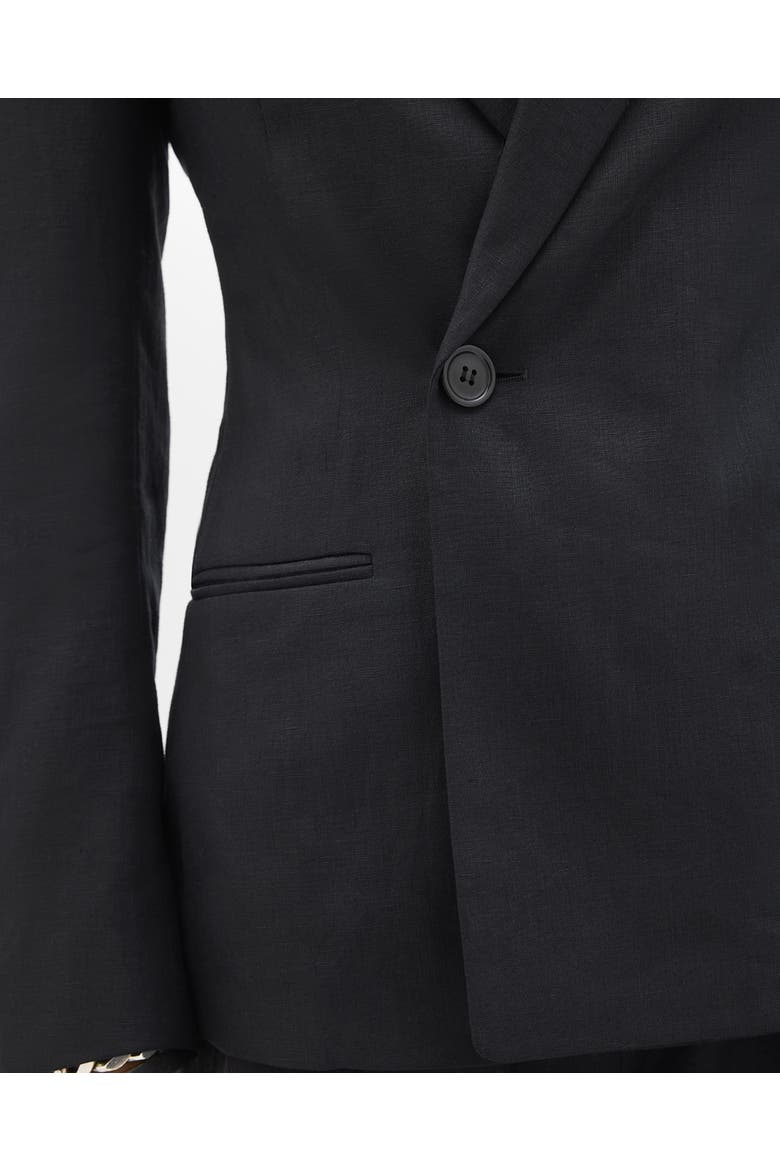 Double Breasted Fitted Jacket, Alternate, color, Black