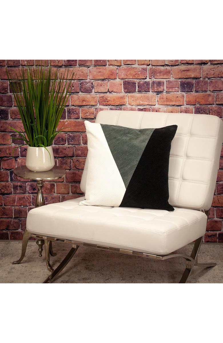 PARKLAND COLLECTION Arcas Transitional White Throw Pillow, Alternate, color, White